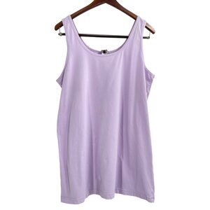 Hard Tail Lavender Athletic Workout Tank Top Womens Plus Size 3X Casual Summer